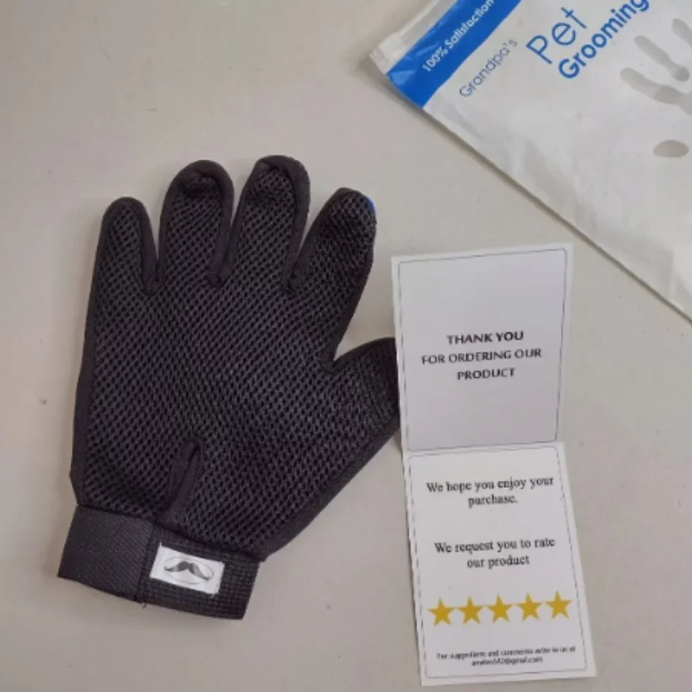 Upgraded Pet Shedding Mitts Dog, Cat & Horse Hair Remover/Grooming Gloves (K1)